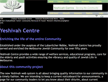 Tablet Screenshot of community.yeshivahcentre.org